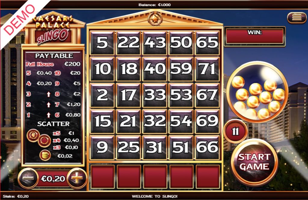 A Guide to Caesars Palace Slingo Slot