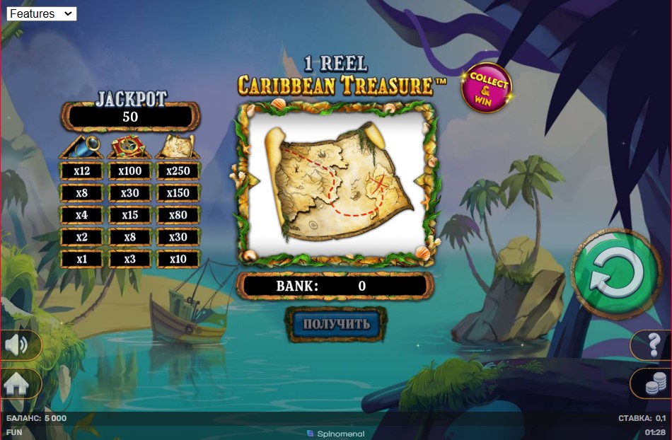 1 Reel Caribbean Treasure: A Must-Play Online Casino Slot Game